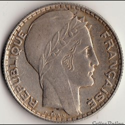 10 FRANCS TURIN 1939