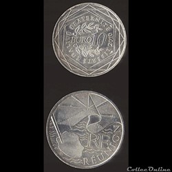10 EUROS RÉGION RÉUNION (ÎLE DE LA), 2010