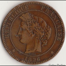 10 CENTIMES CÉRÈS faisceau 1896 A