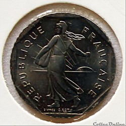 2 FRANCS SEMEUSE 1998 Série BU