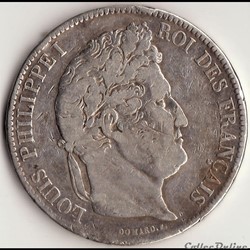 5 francs IIème type DOMARD 1837 A