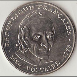 5 FRANCS VOLTAIRE 1994