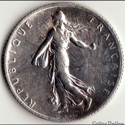 1 FRANC SEMEUSE 1918