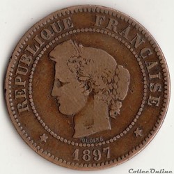 5 CENTIMES CÉRÈS 1897 A