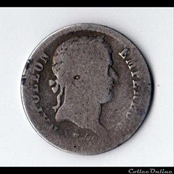½ franc Napoleon I 1813 A tête laurée