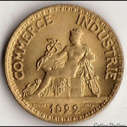 50 centimes CHAMBRES DES COMM. 1922 (DOMARD)