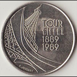 5 FRANCS TOUR EIFFEL 1989