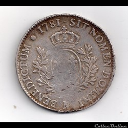 écu louis XVI 1781 M