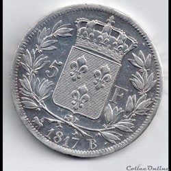 5 francs 1817 b