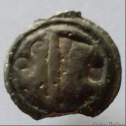 Série 968 DT 3262 var Potin OYINDIA ( dégénéré ) à la tête janiforme ou " tête bêche "