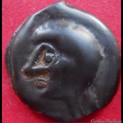 DT 228 potin tête chauve / sanglier