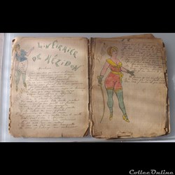 cahier de chanson illustré de poilu  guerre de 14 / 18 Besançon ( fort Benoit )