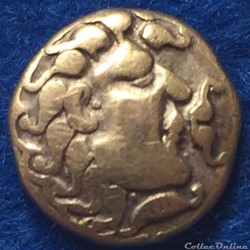Série 875 DT 3177 1/4 de statère type de Chenoves à la lyres