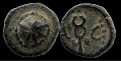 PAMPHYLIA, Aspendos. 1st century BC. AE