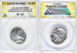 Alexander III the Great (336-323 BC). AR tetradrachm (28mm, 10h). ANACS XF 40.