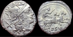 Publius Cornelius Sulla CORNELIA 151 BCE AR denarii Mint Rome