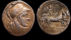 Cn. Lentulus Clodianus. 88 BC. AR Denarius (19mm, 3.0 g, 4h). Rome mint.