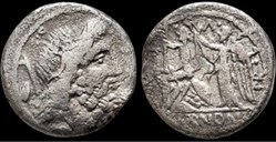 M. Nonius Sufenas AR Denarius, (c.59 BC),