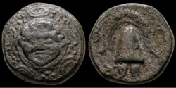 Eumenes-Antigonus Monopthlamus Sardes 323-317 BC. 1/2 Unit AE 17mm., 4,66g.