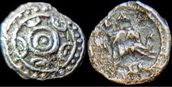 Seleucus I AR Hemiobol, Antioch on the Orotnes 300-281 BCE