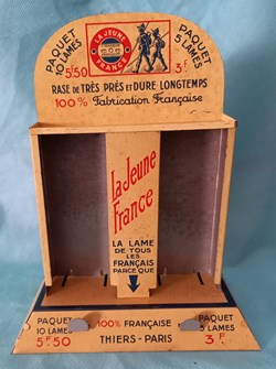 Distributeur lames de rasoir LA JEUNE FRANCE