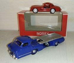 Norev Mercedes renntransporter + 300 sl