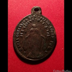 Médaille miraculeuse Notre Dame Marie  espagnole XIXème