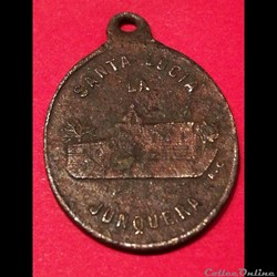 Médaille sainte Lucie de la Jonquera XIXème