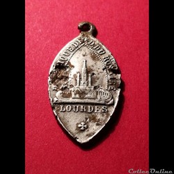 Médaille de Lourdes fin XIXème