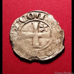 Double denier Tournoi - Arnould III comte de Chiny 1299-1310