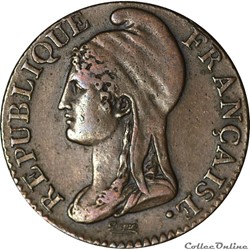 5 centimes 1796 an 4 A