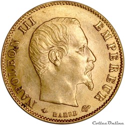 5 francs Or 1867 A