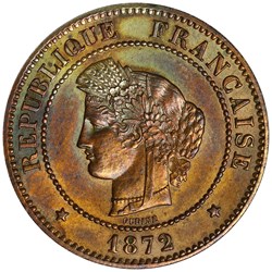 5 centimes 1872 A
