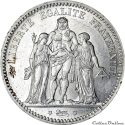 5 FRANCS HERCULE 1873 A _ AR5F-0003