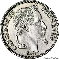 20 francs 1865 A (Platine)