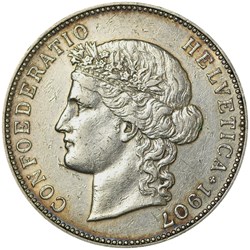 5 FRANCS SUISSE 1907