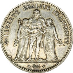 5 FRANCS HERCULE 1876 A _ AR5F-0010/B