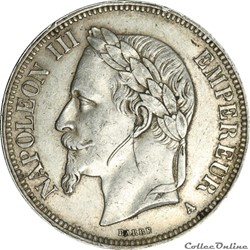 5 FRANCS NAPOLEON III 1869 A - AR5F-0032