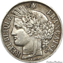 5 FRANCS CERES 1851 A _ AR5F-0018