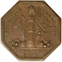 Médaille Bronze, 1792 Conseil des Anciens