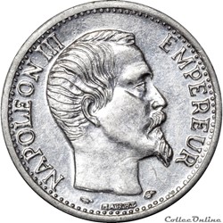 OR20F-025 _ 20 francs  ALUMINIUM 1857 A