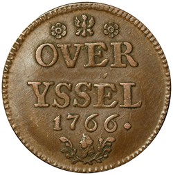Pays_Bas Duit Overyssel 1766