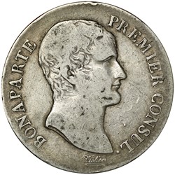 5 francs 1er consul AN12 A