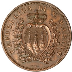 SAN MARINO 10 Centesimi 1893