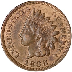 ONE CENT Indian head 1888