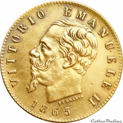 Italie - 05 Lire 1865 T (OR5F-062)