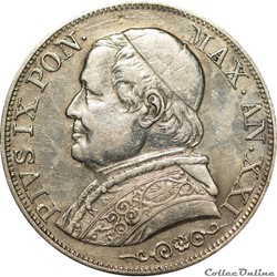 Vatican - 1 Lire 1866 R - G297
