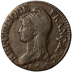 5 centimes 1799 an 7/5 et A/R