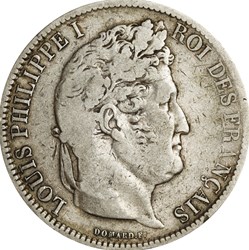 5 FRANCS Louis Philippe 1831 MA _ AR5F-0020/B