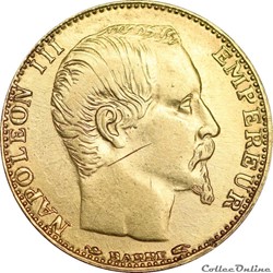 20 francs 1857 A